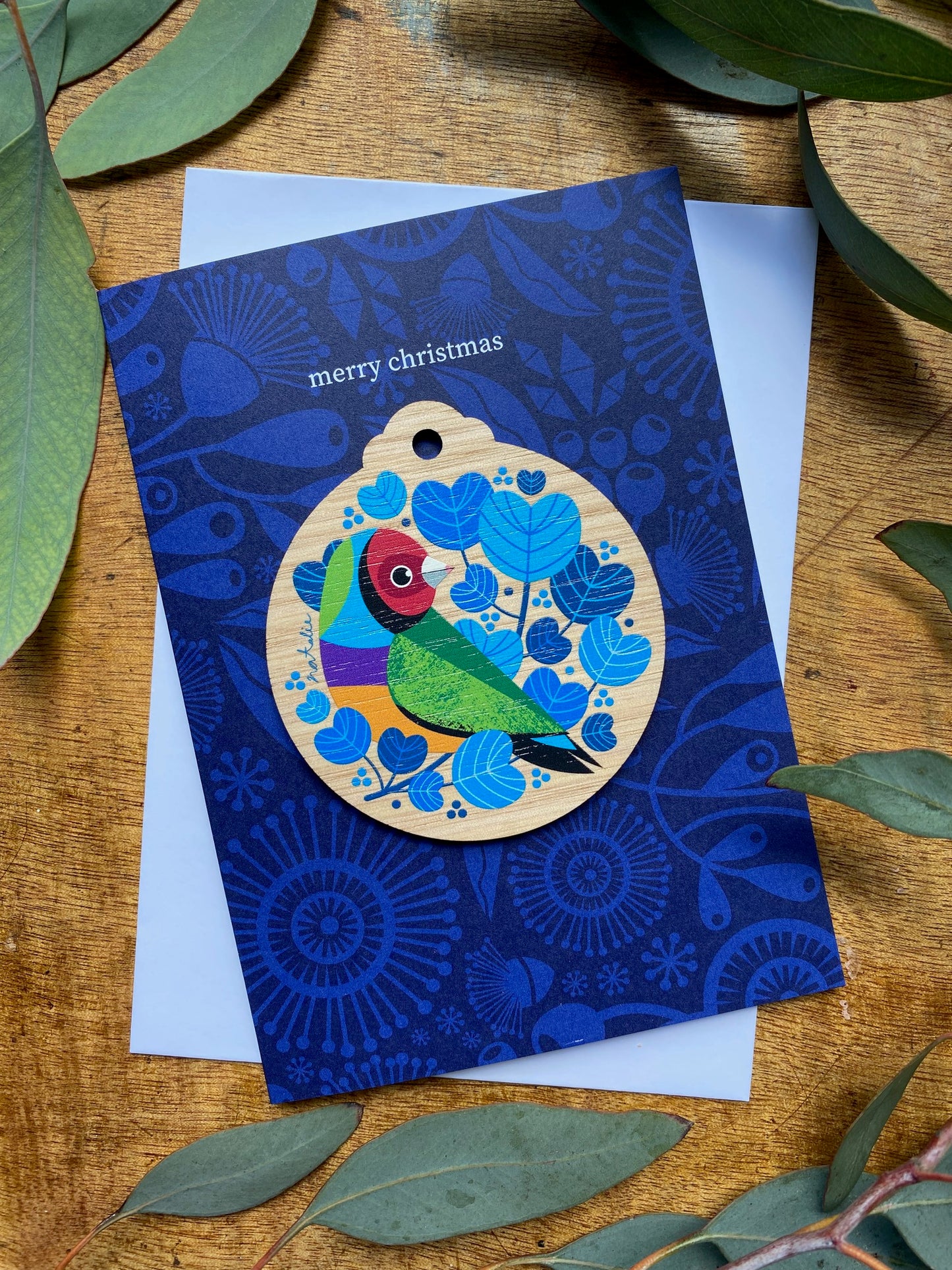 Gouldian Finch Decoration Card