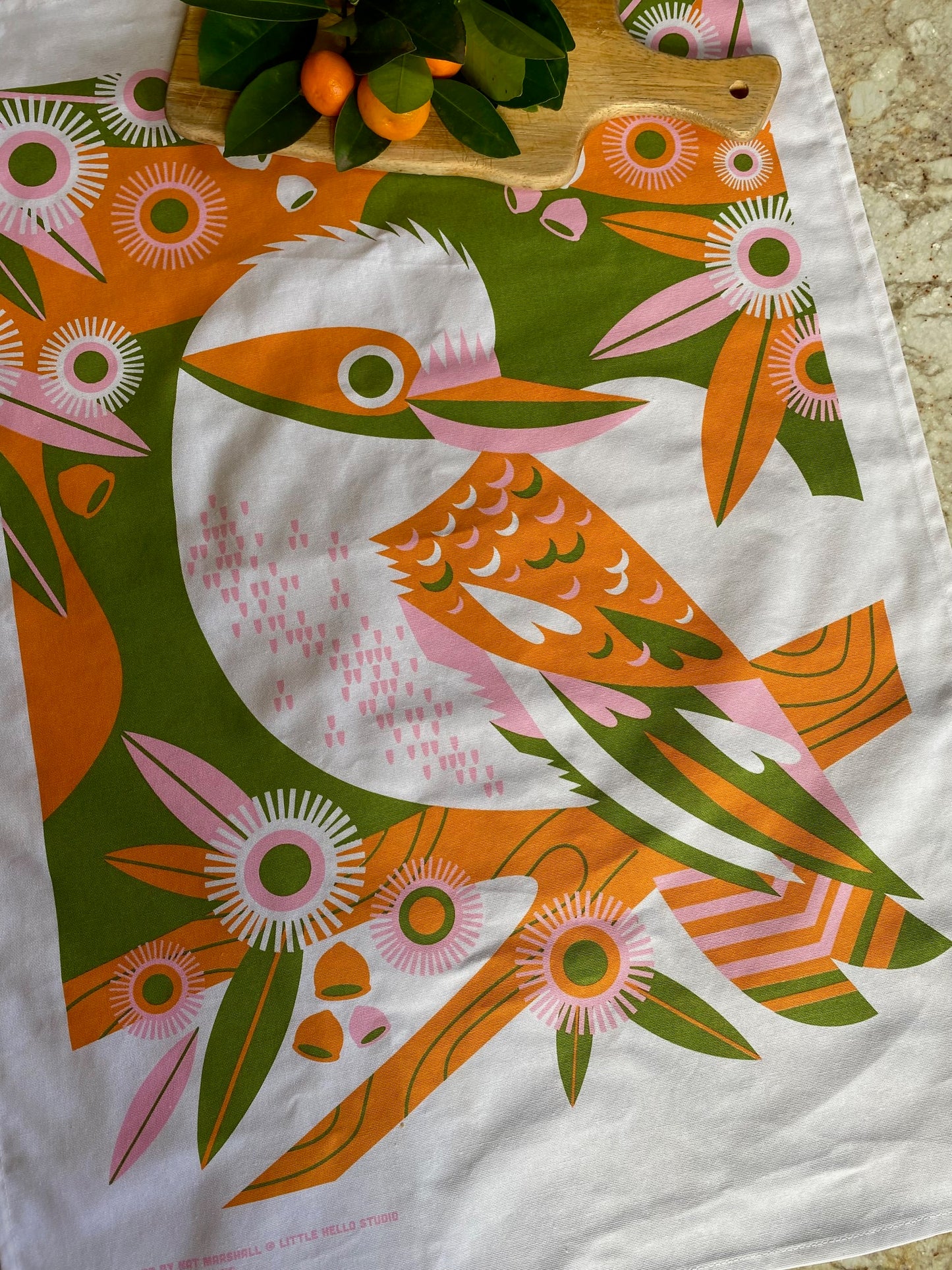 Kookaburra Tea Towel