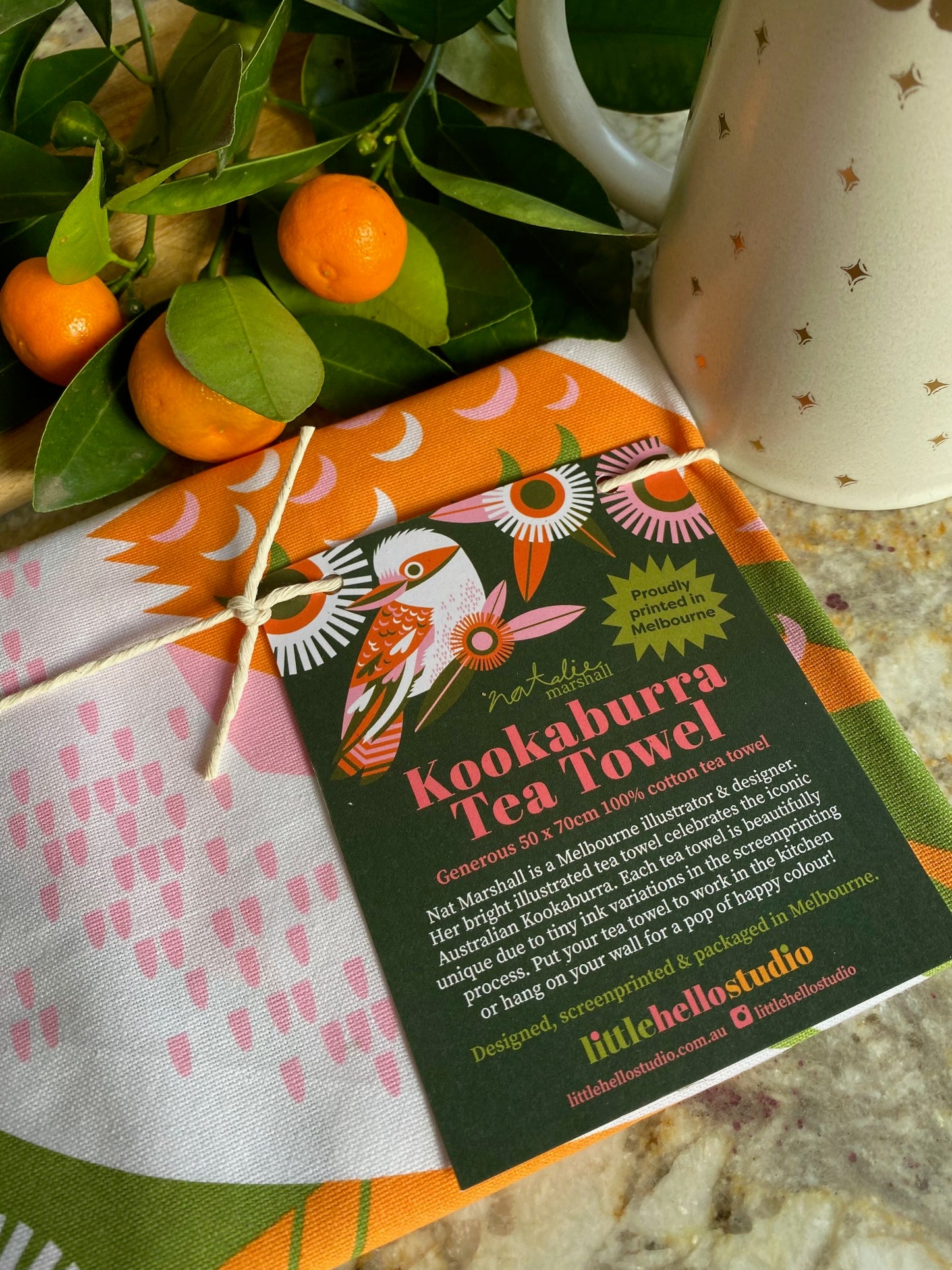 Kookaburra Tea Towel