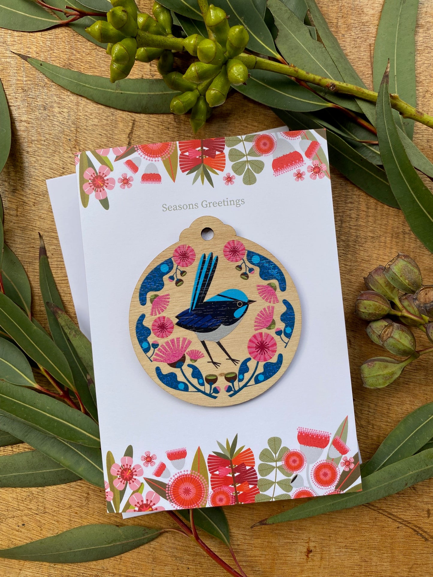 Superb Fairy Wren White Card *