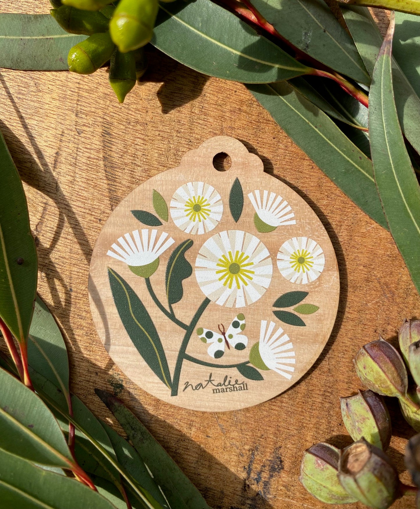 Flowering Gum White Card *