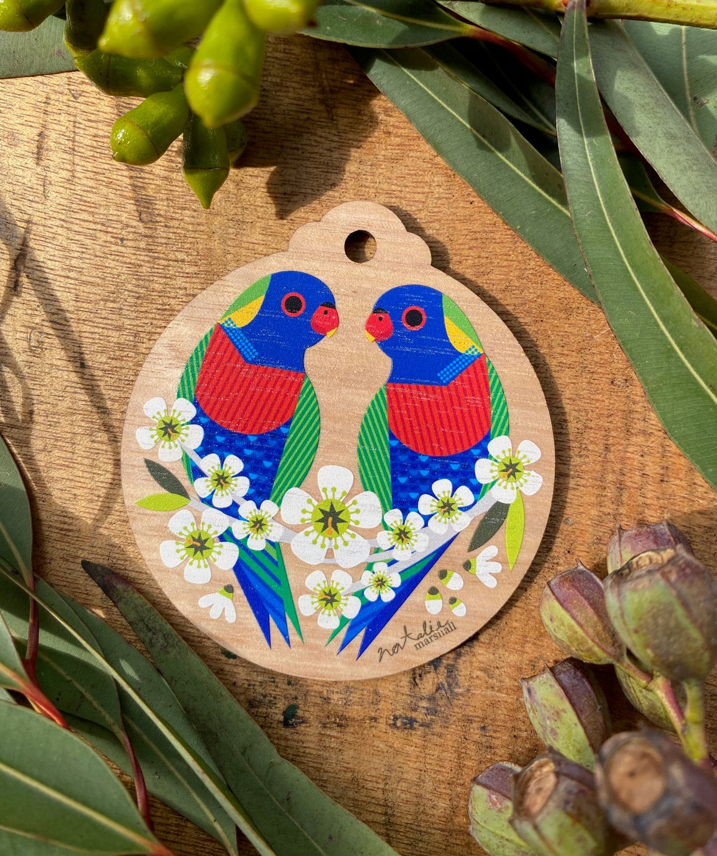 Rainbow Lorikeets White Card *