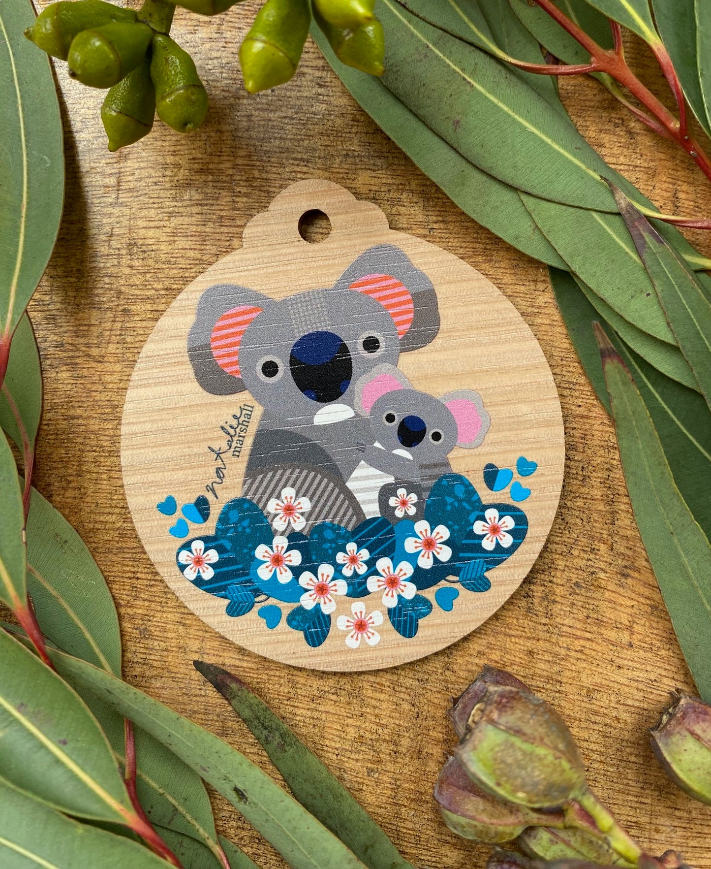 Cuddling Koalas White Card *