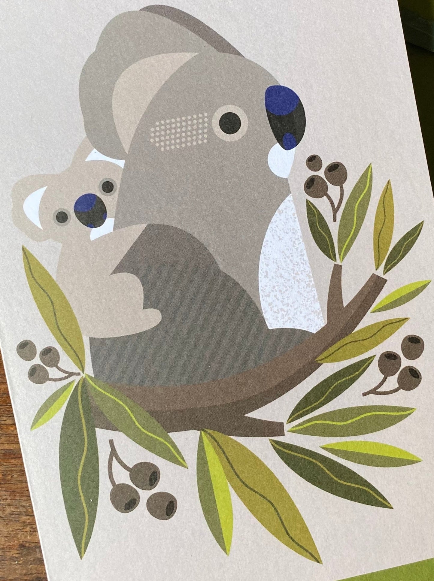 Koala Leaves Card