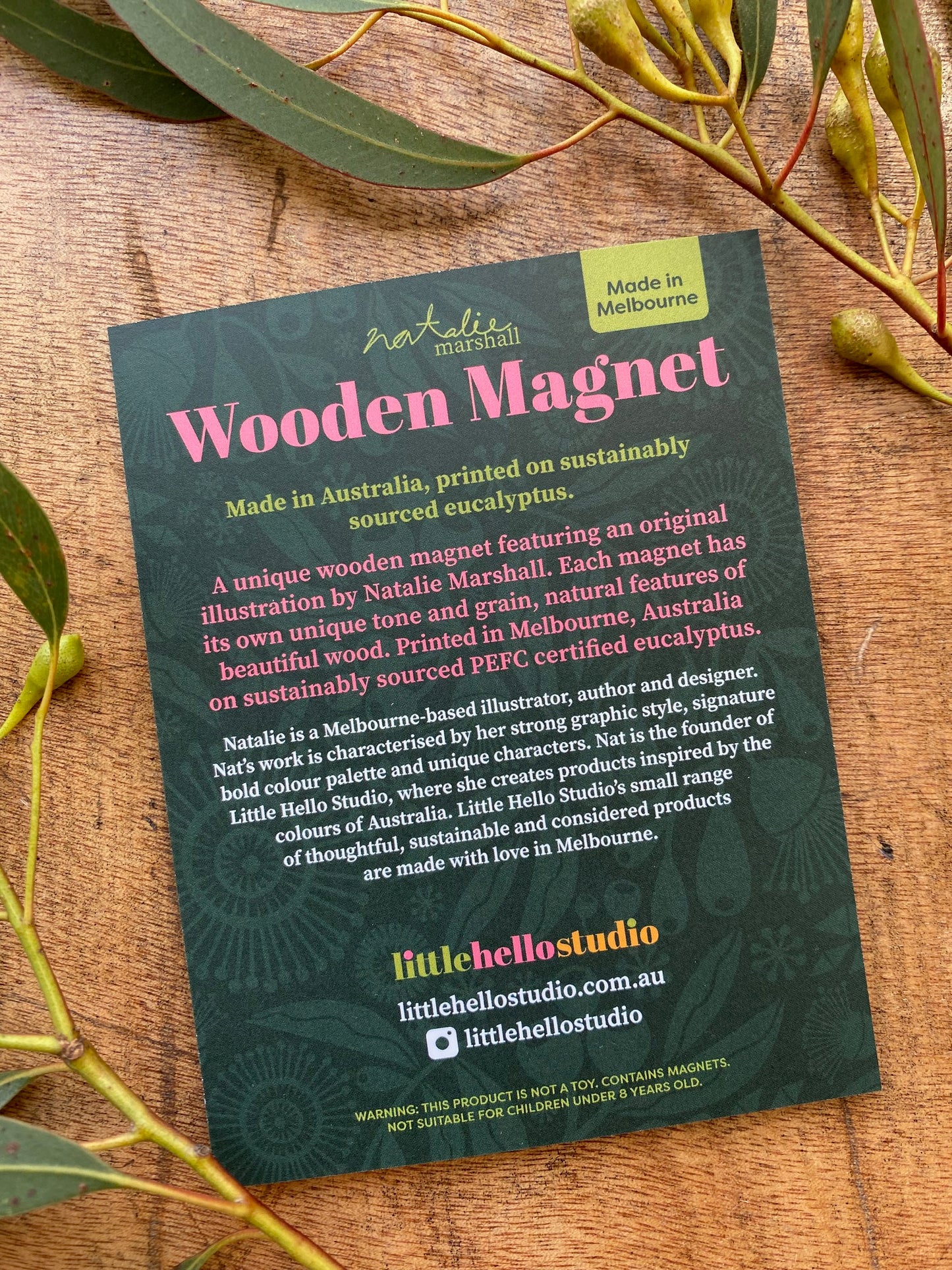 Midnight Wombat Magnet