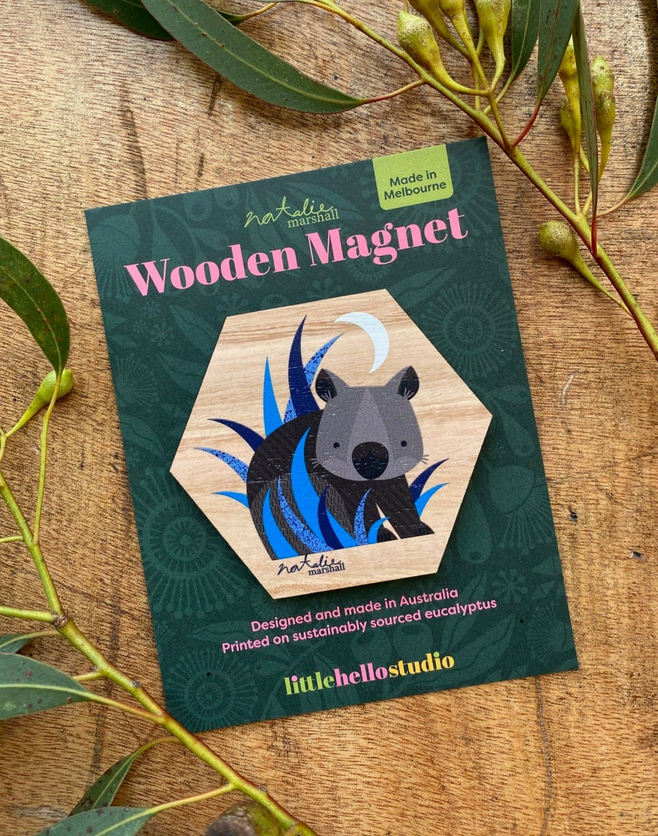 Midnight Wombat Magnet