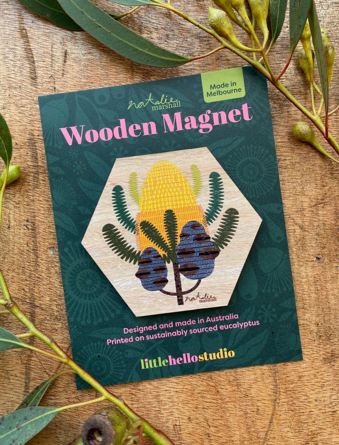 Golden Banksia Magnet