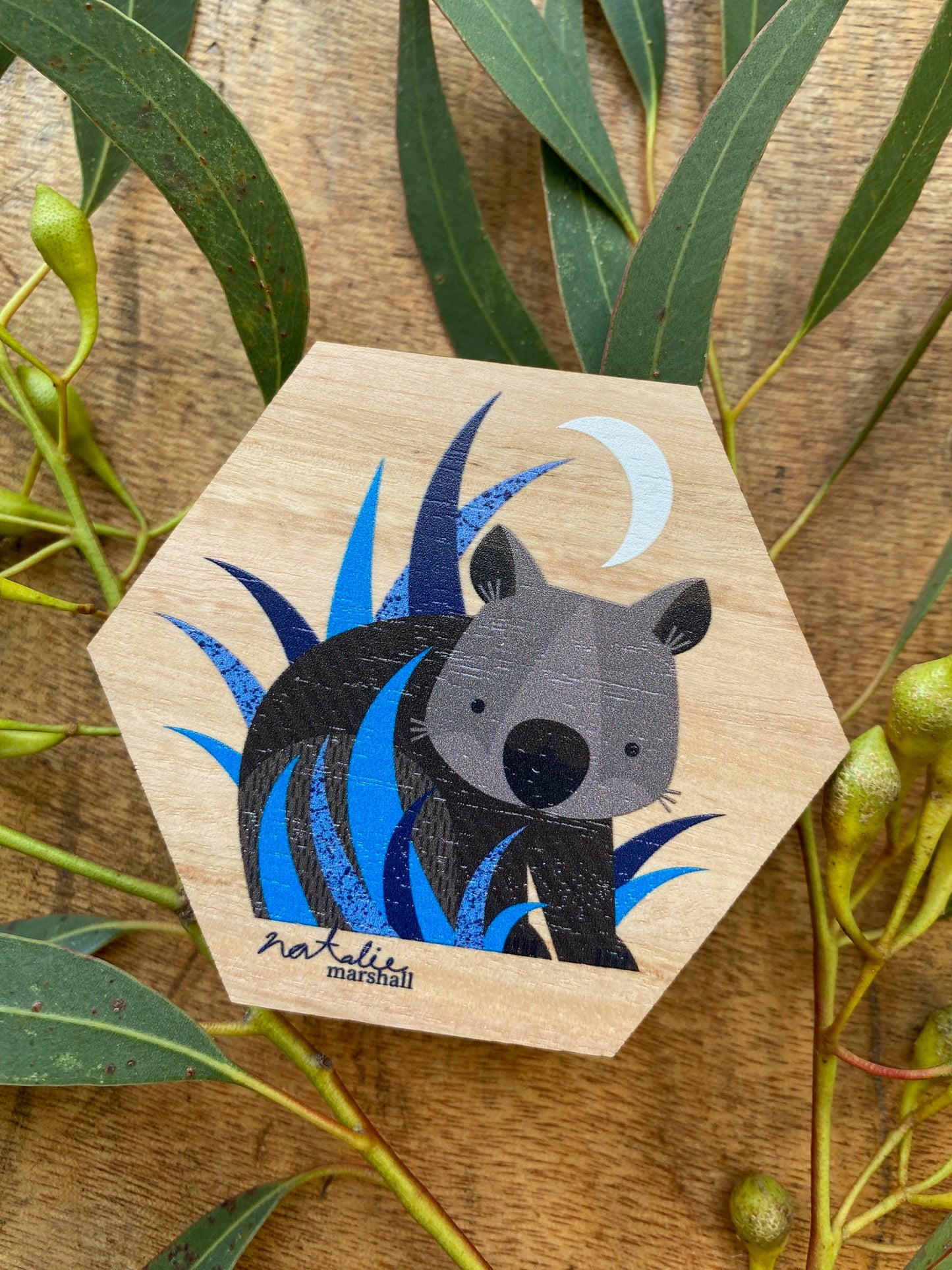 Midnight Wombat Magnet