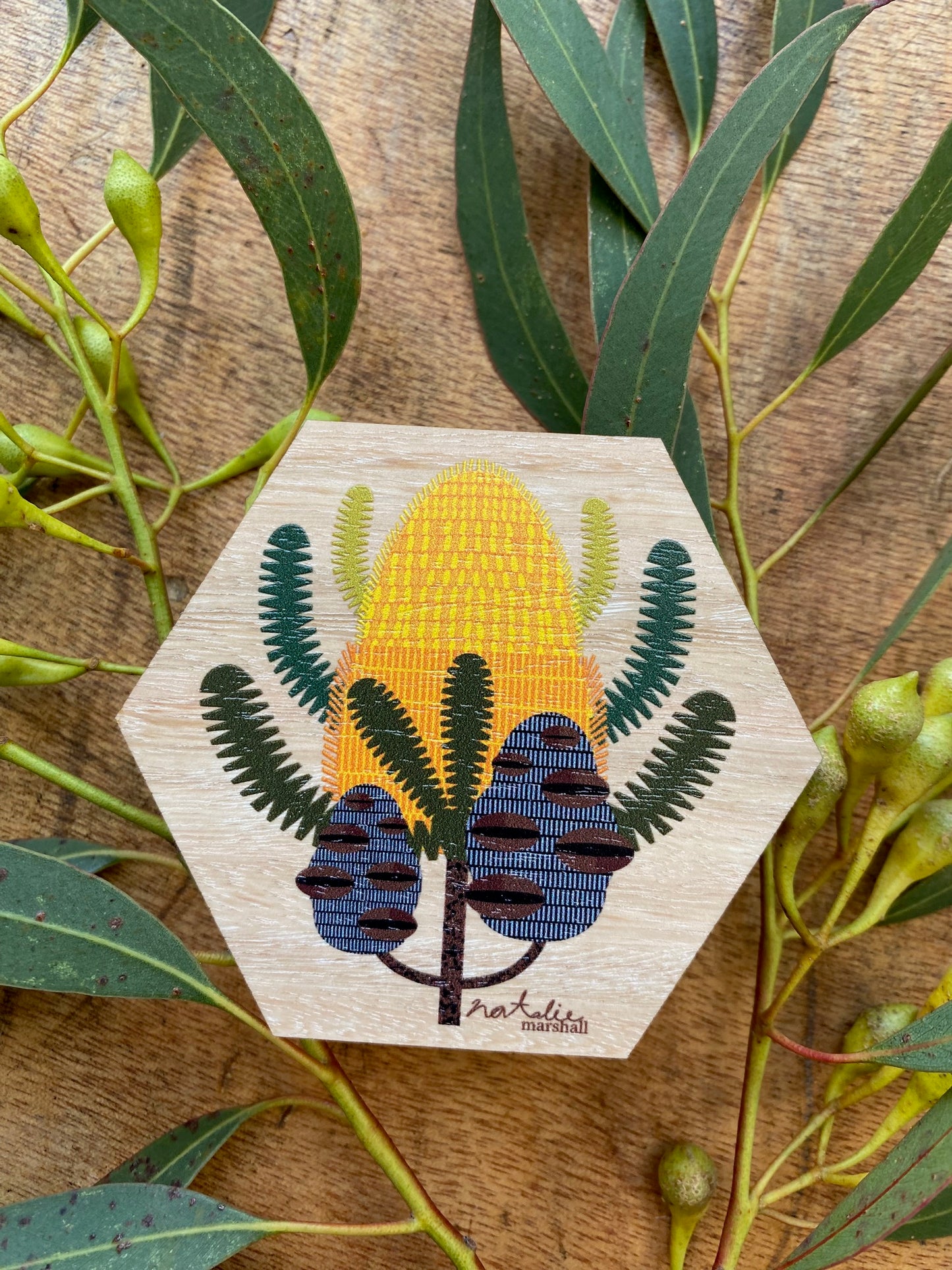 Golden Banksia Magnet