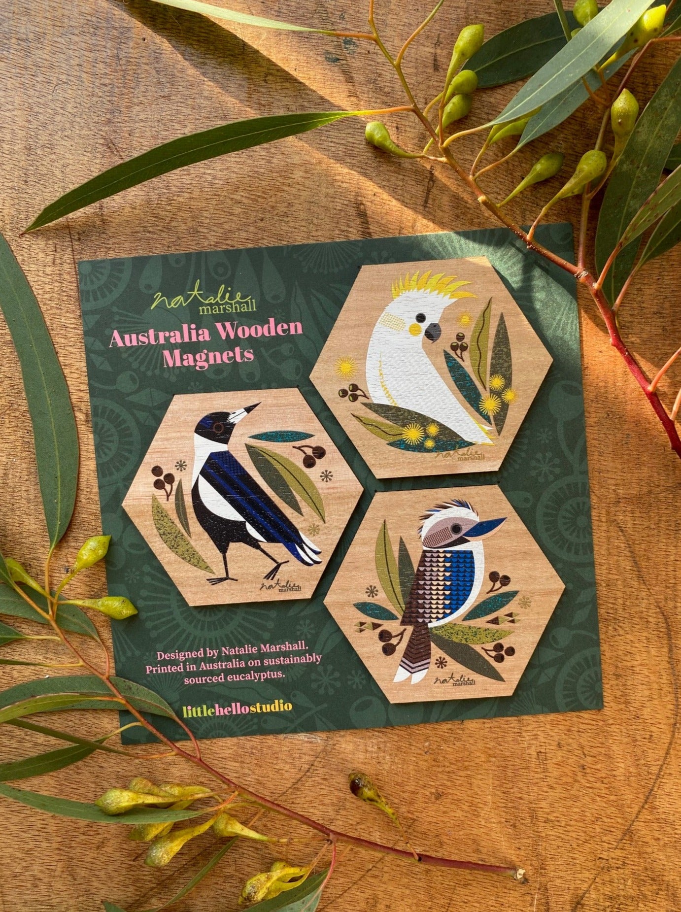 Bush Birds Magnet Set