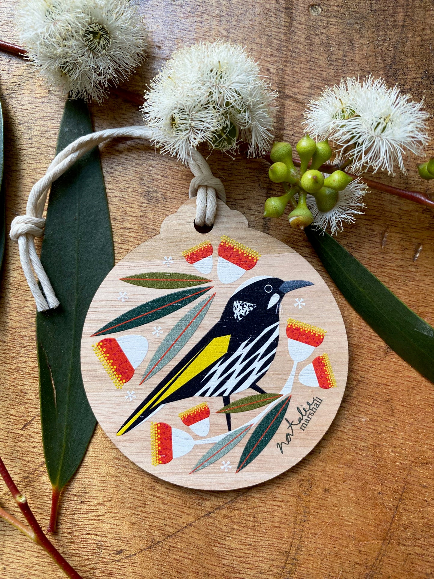 New Holland Honeyeater Decoration Card