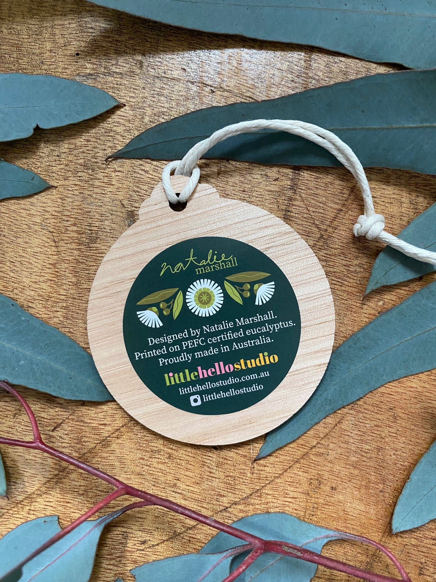 Kookaburra Round Decoration