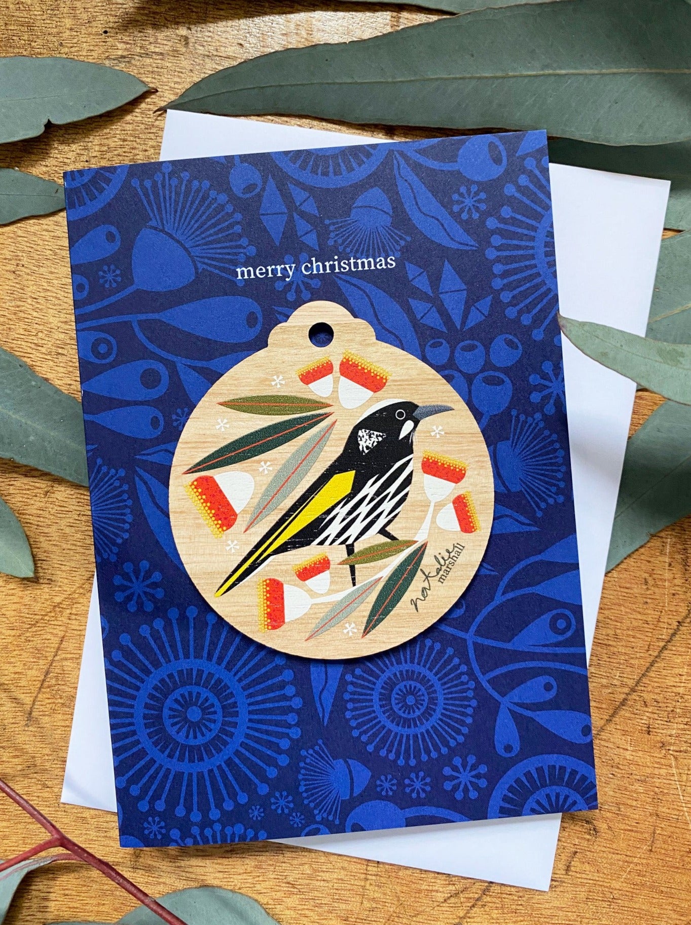 New Holland Honeyeater Decoration Card