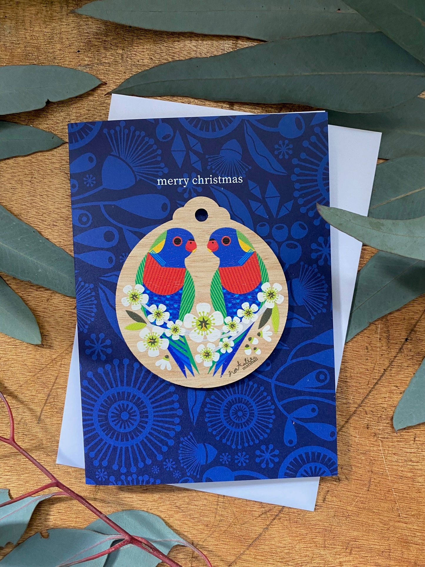 Rainbow Lorikeets Decoration Card