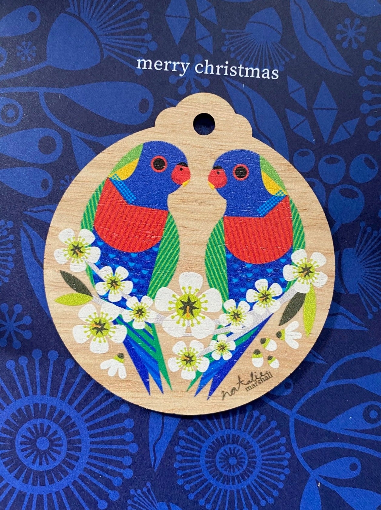Rainbow Lorikeets Decoration Card