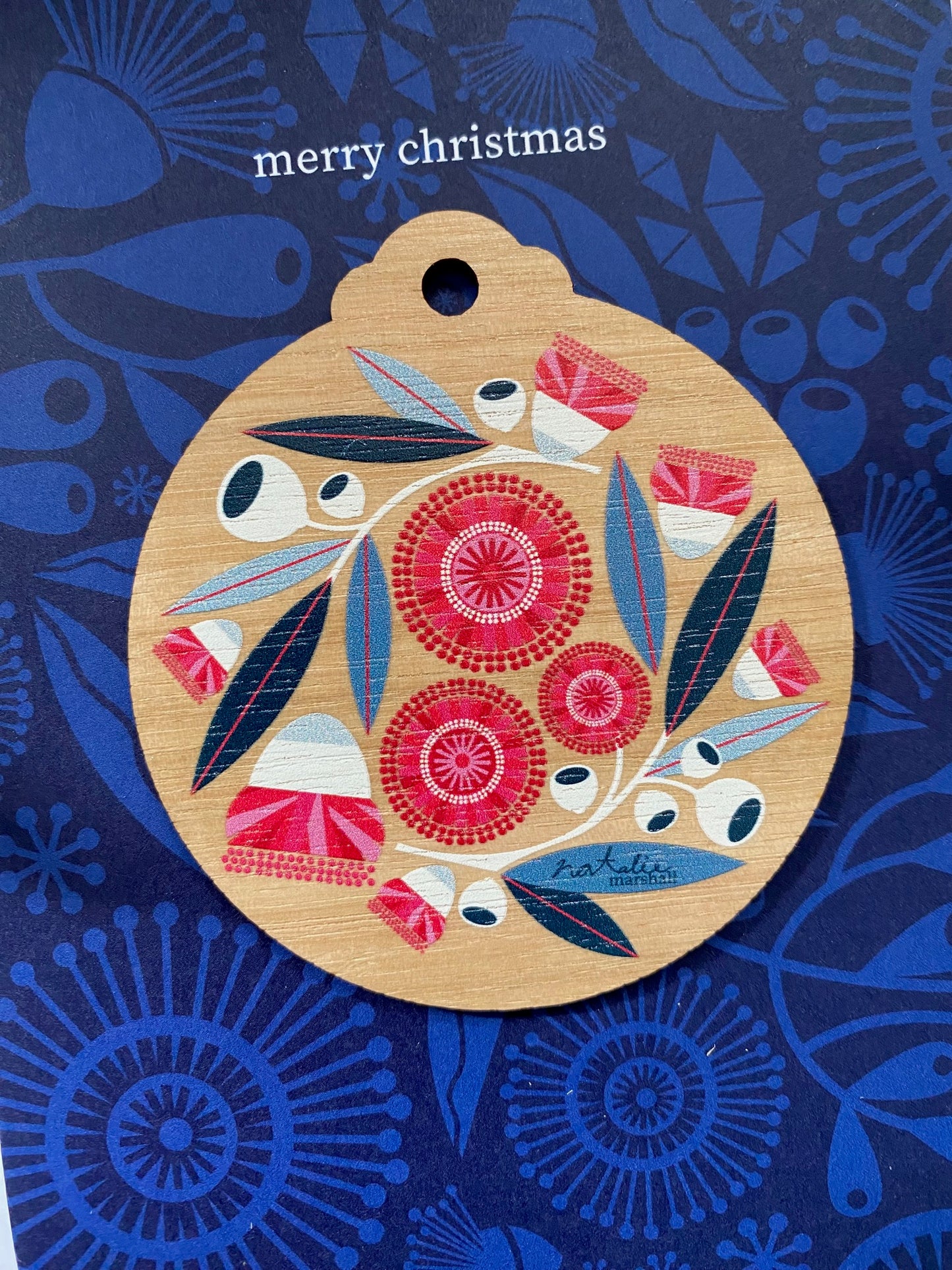 Silver Gum Decoration Card