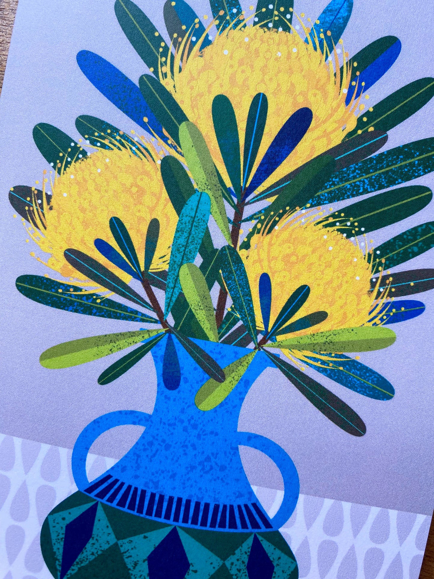 Waratah Vase Card