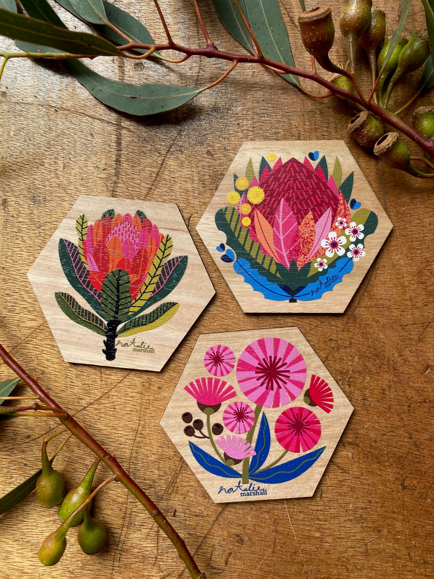 Flowers Magnet Set