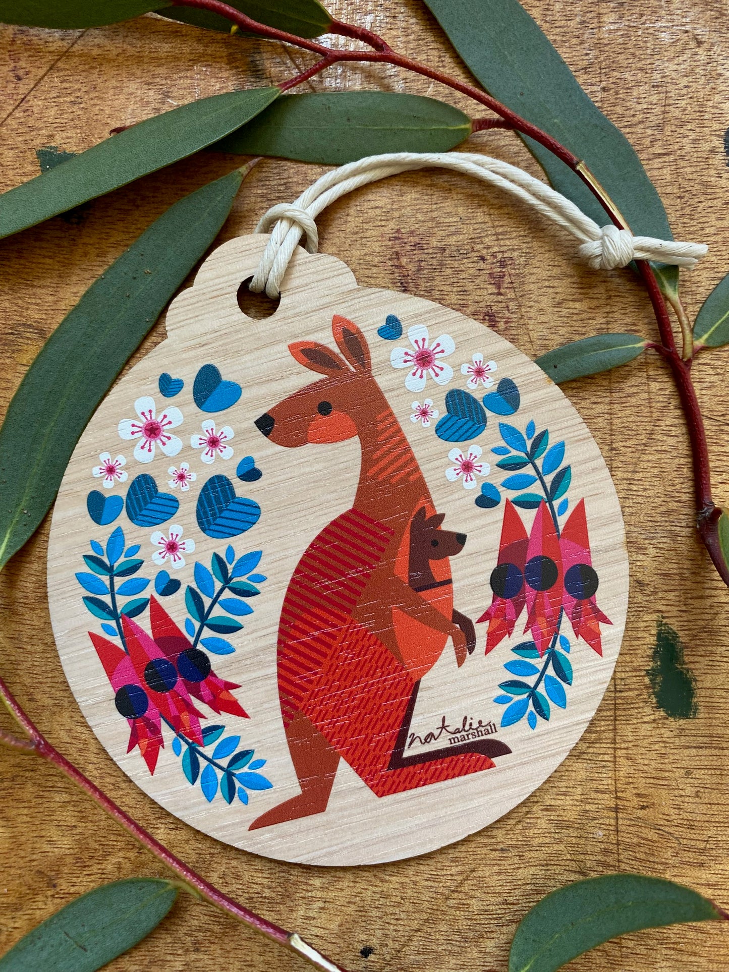 Red Kangaroo Large Decoration