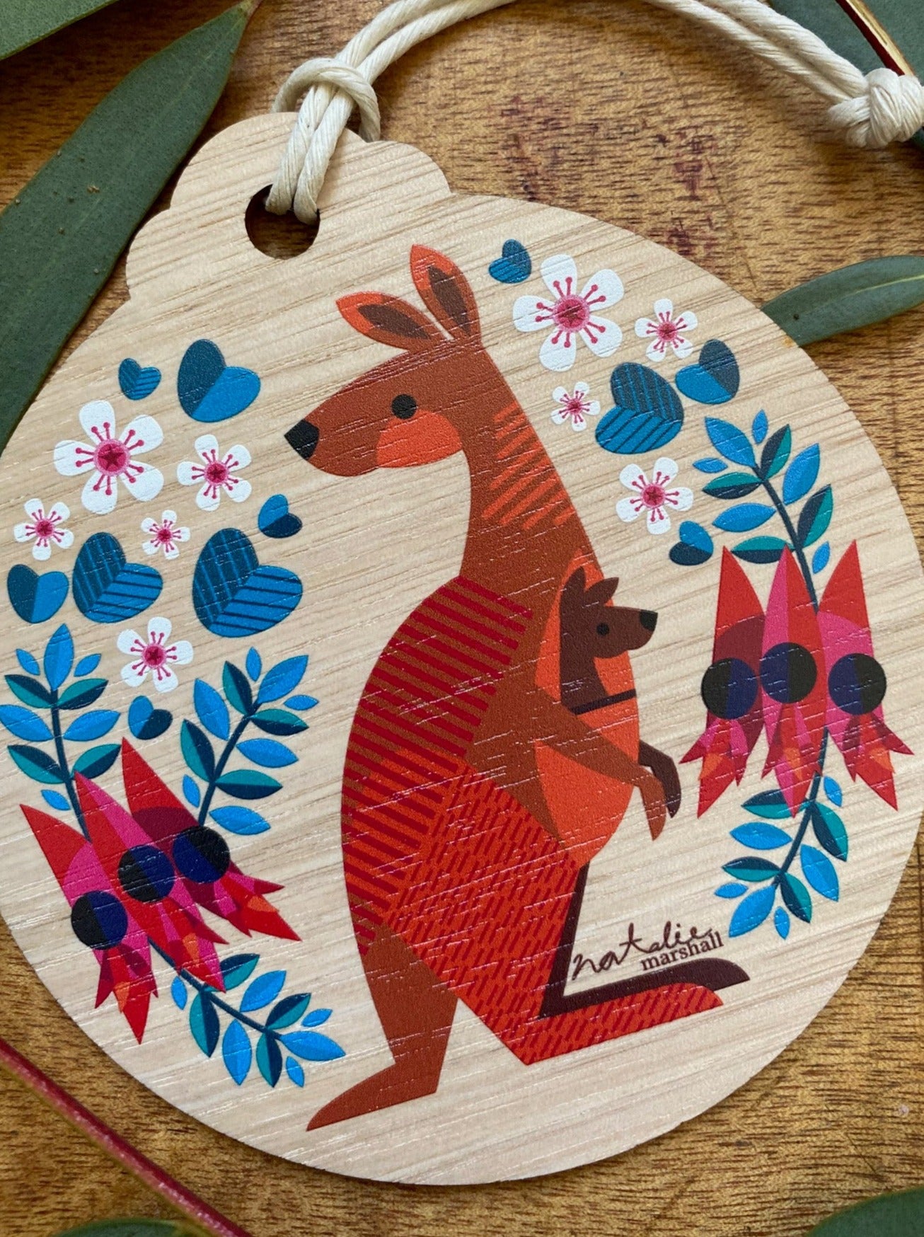 Red Kangaroo Large Decoration