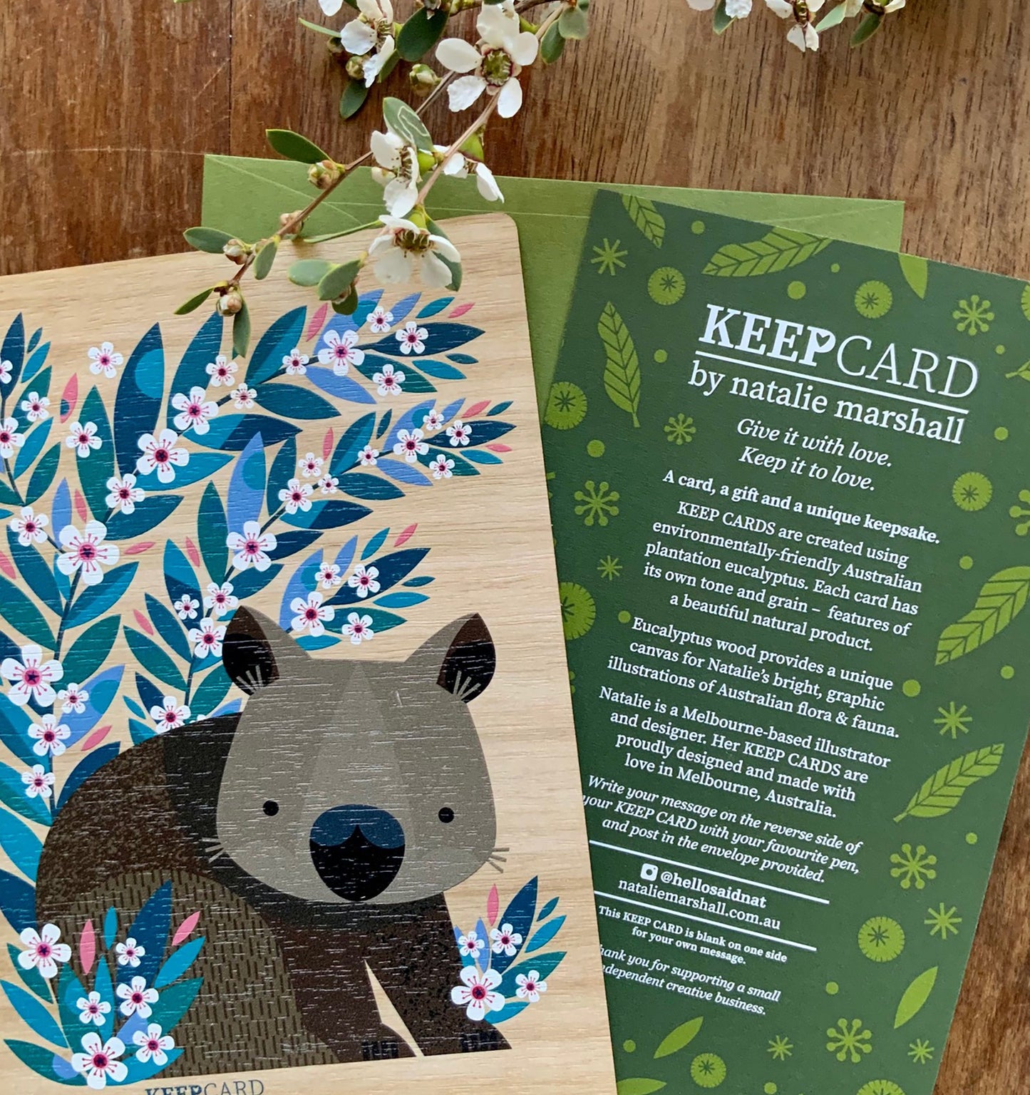 Wombat Flowers Keepcard