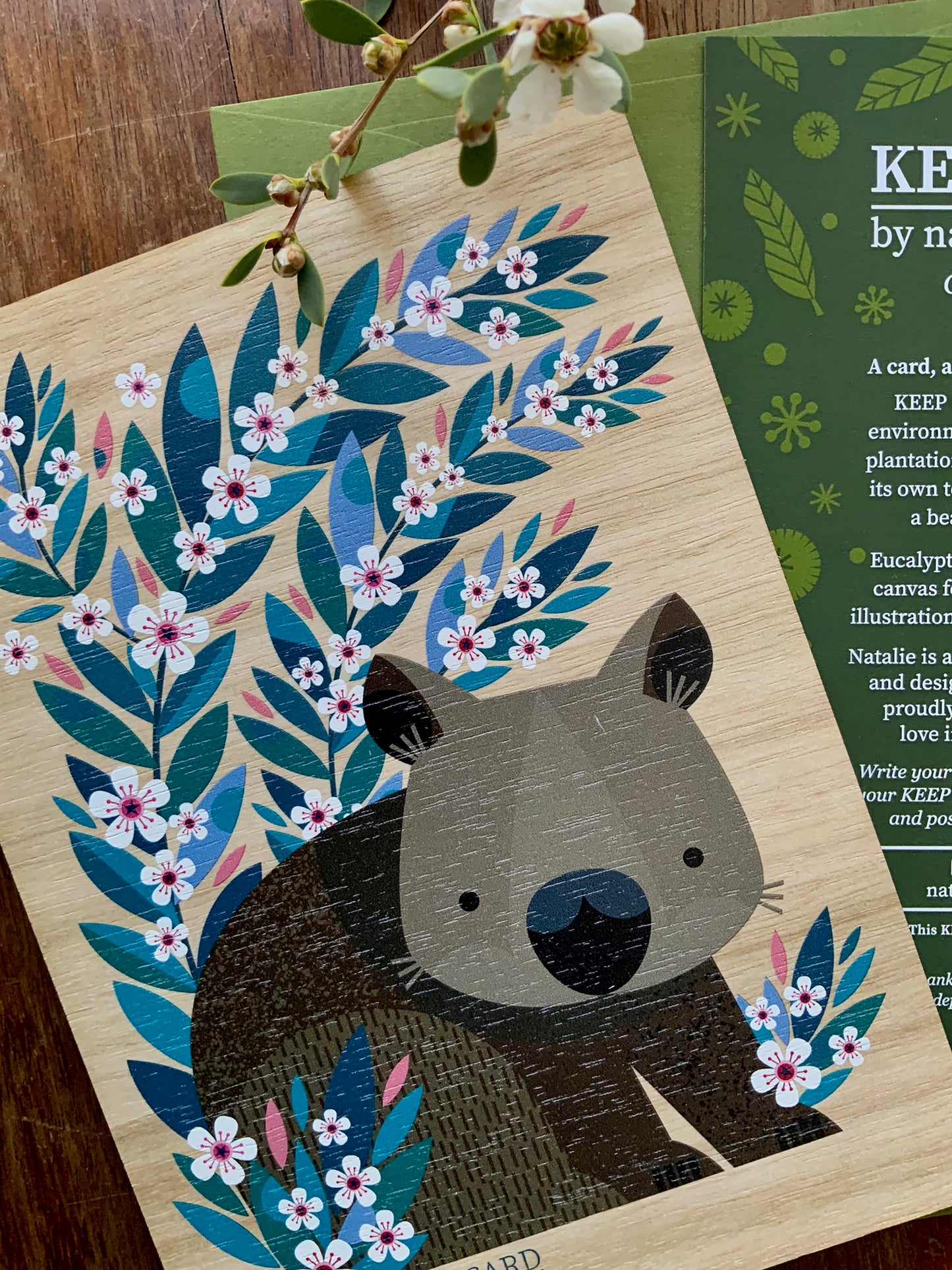Wombat Flowers Keepcard