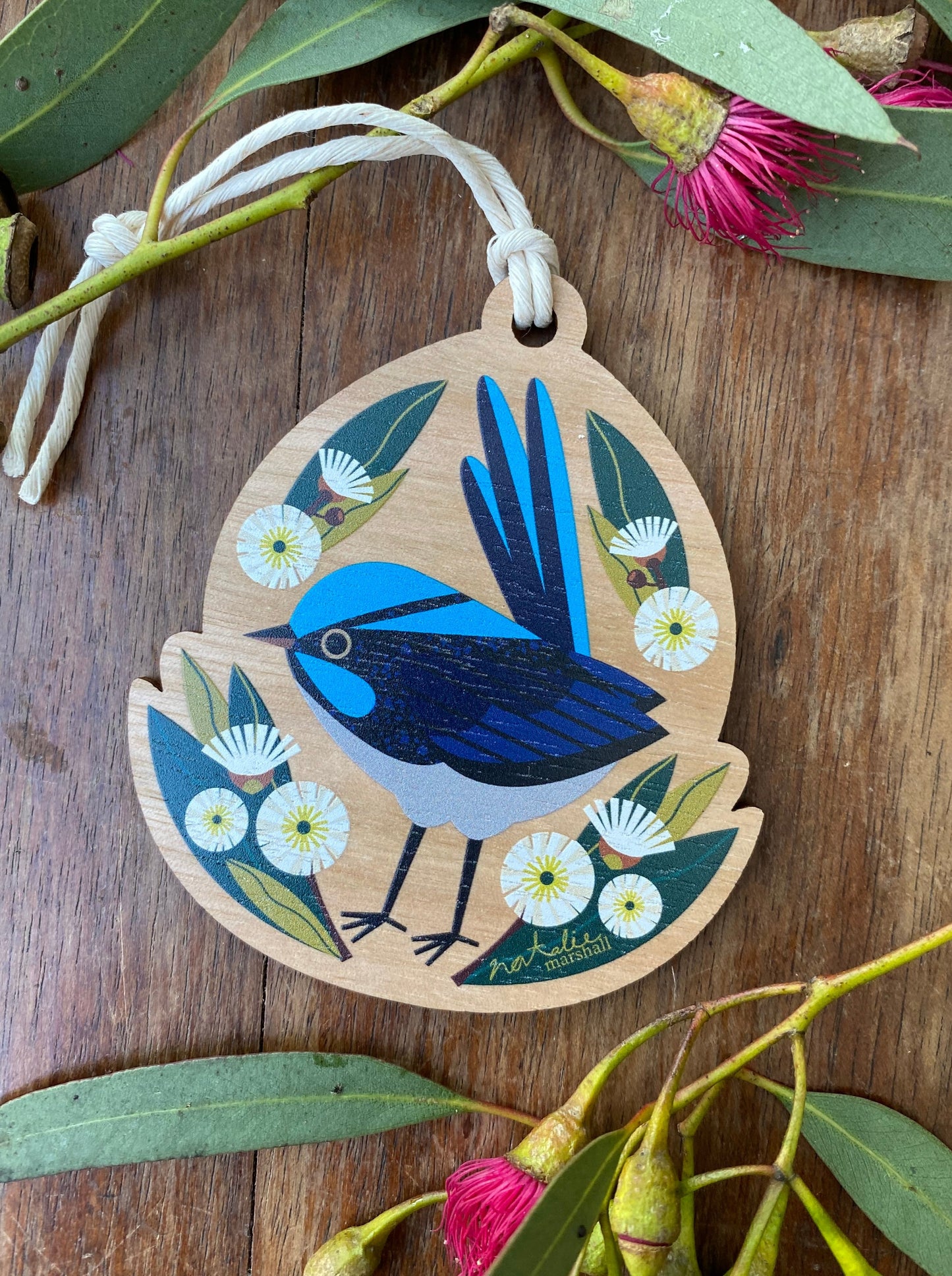 Superb Fairy Wren Shaped Decoration