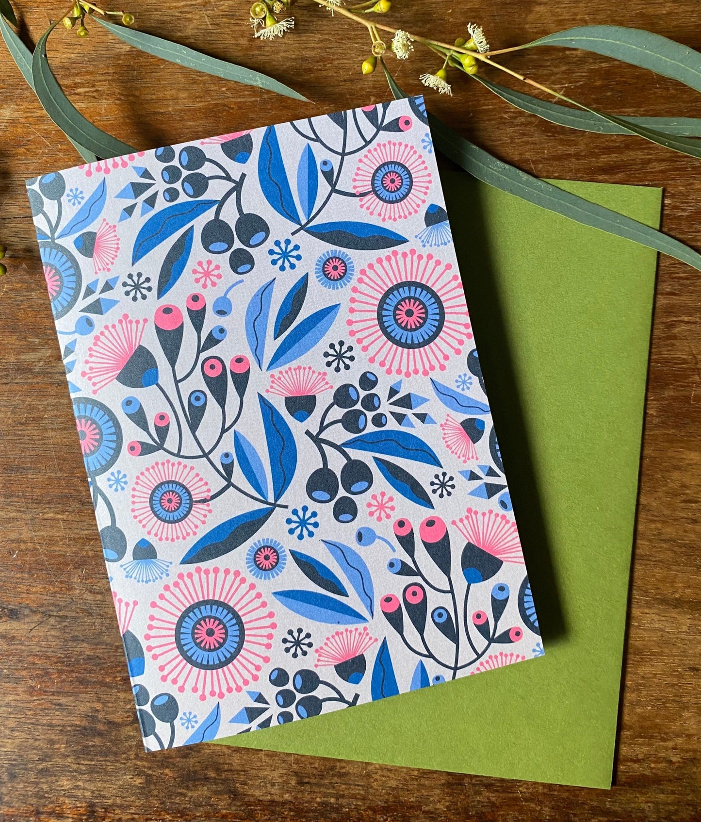 Blossoms & Gumnuts Card