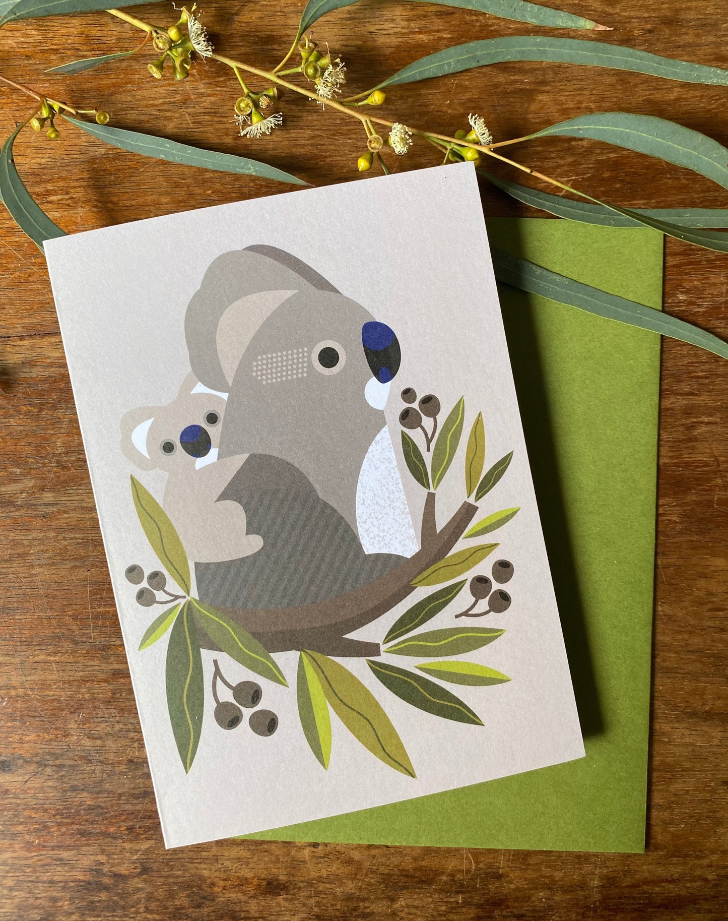 Koala Leaves Card