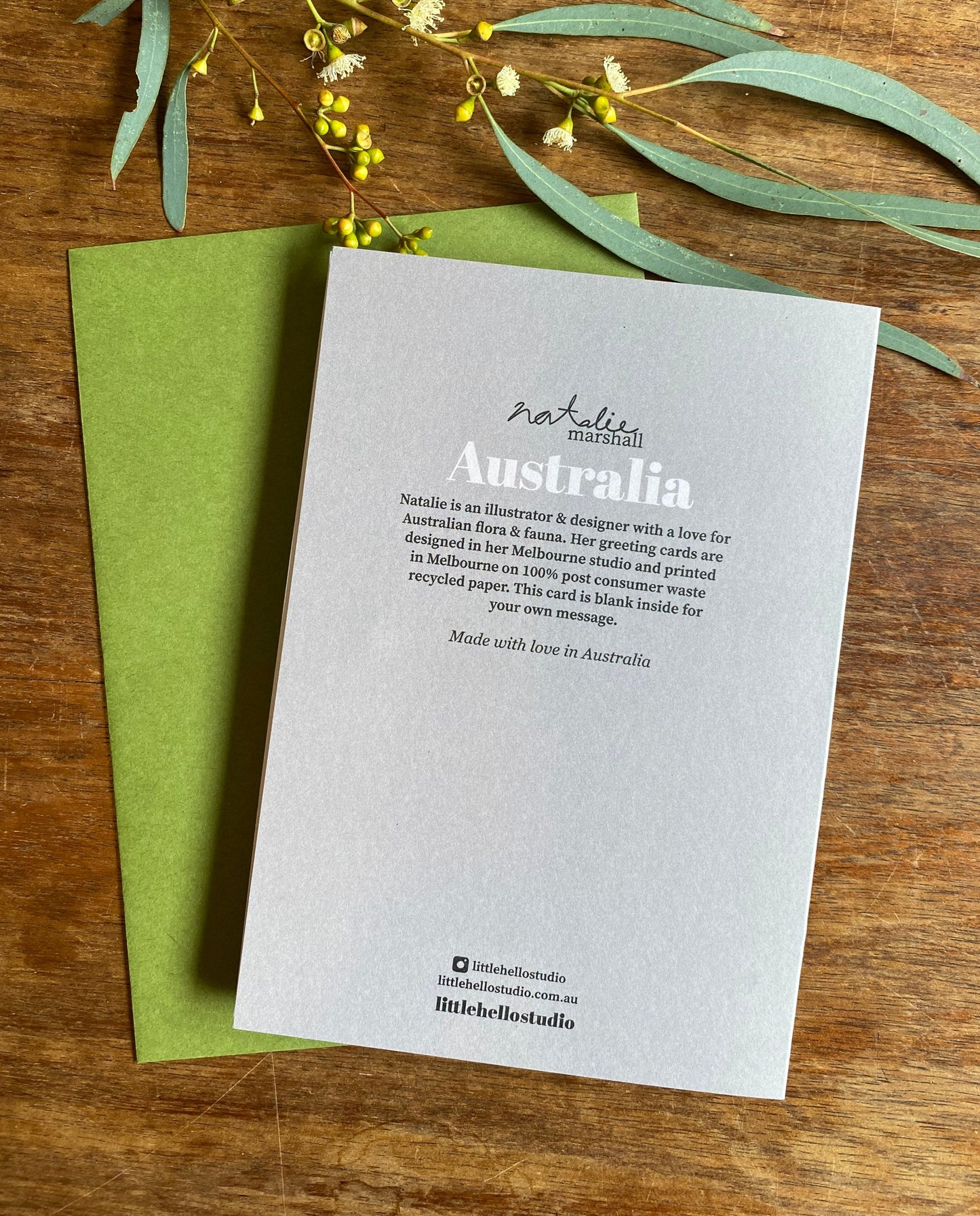 Koala Leaves Card