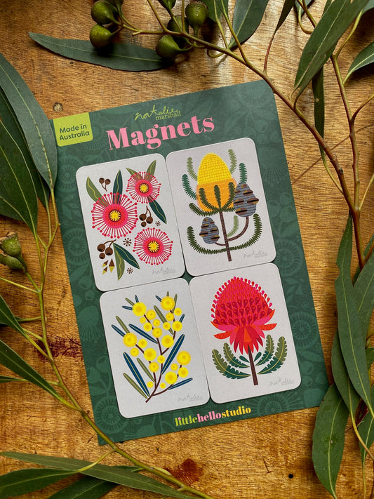 Bush Flowers Magnet Set