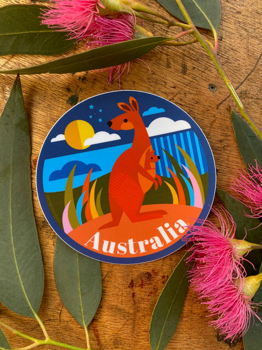 Kangaroo Sticker