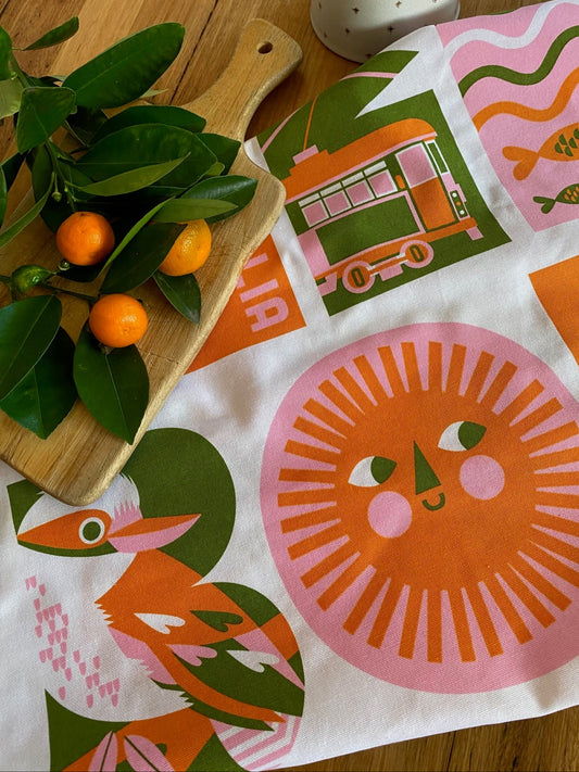 Melbourne Tea Towel