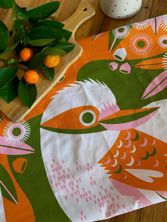 Kookaburra Tea Towel