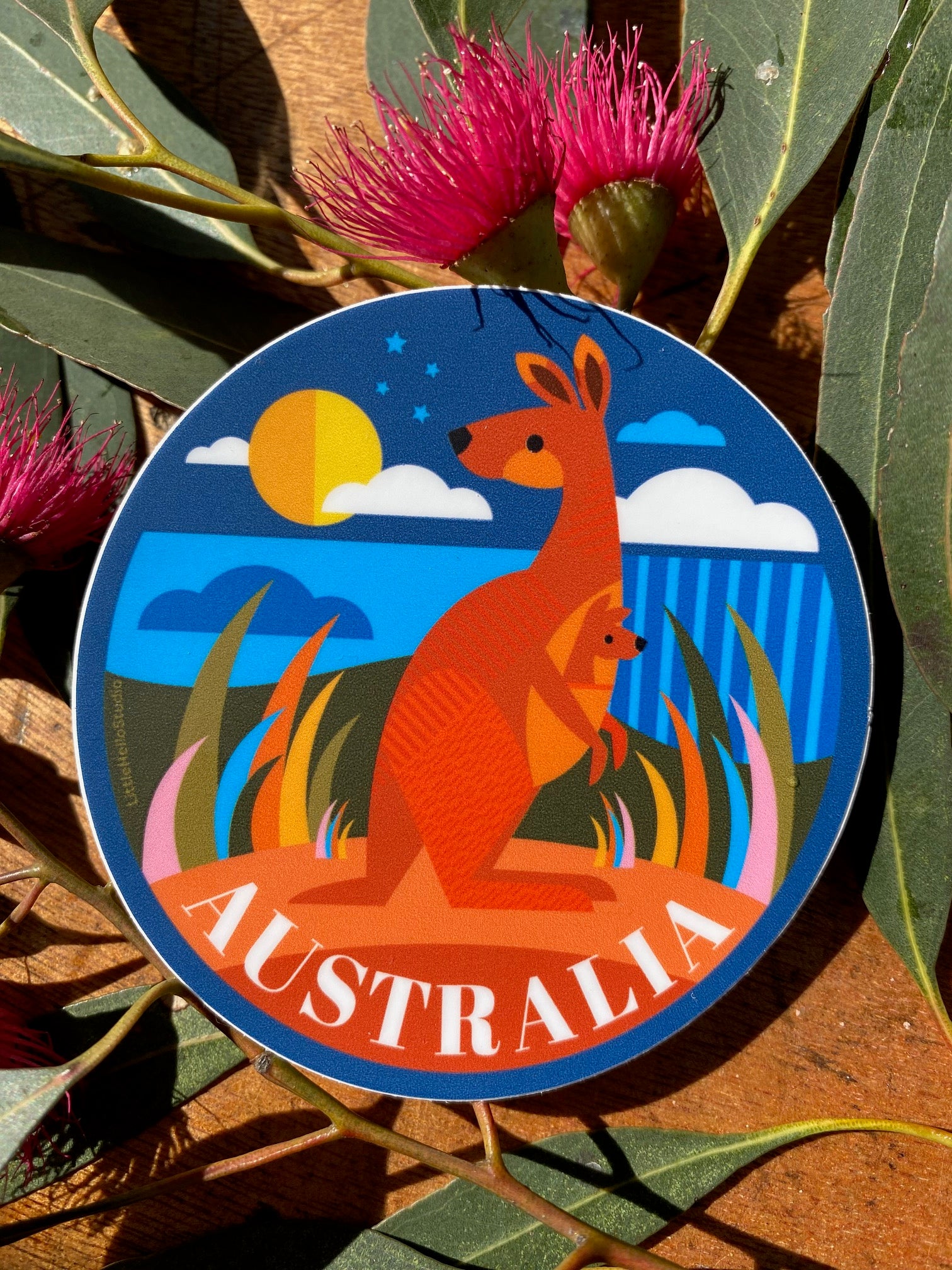 Kangaroo Sticker – Little Hello Studio