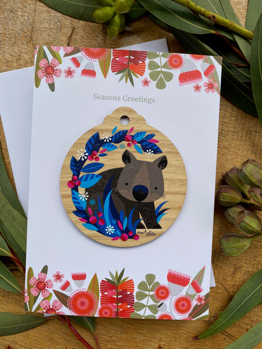 Midnight Wombat White Card