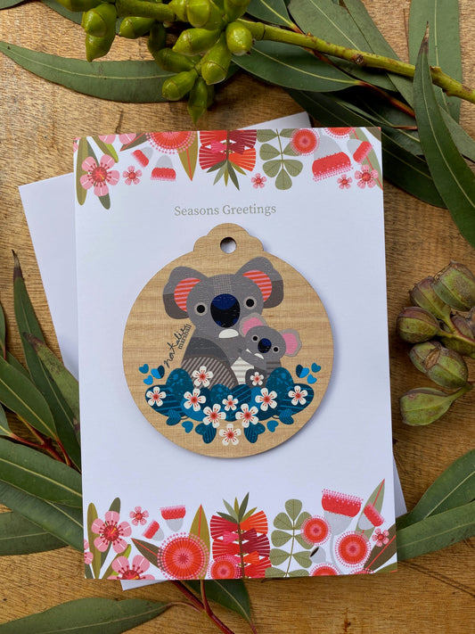 Cuddling Koalas White Card *