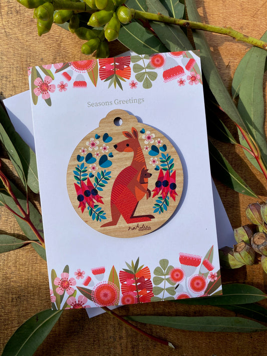 Red Kangaroo White Card *