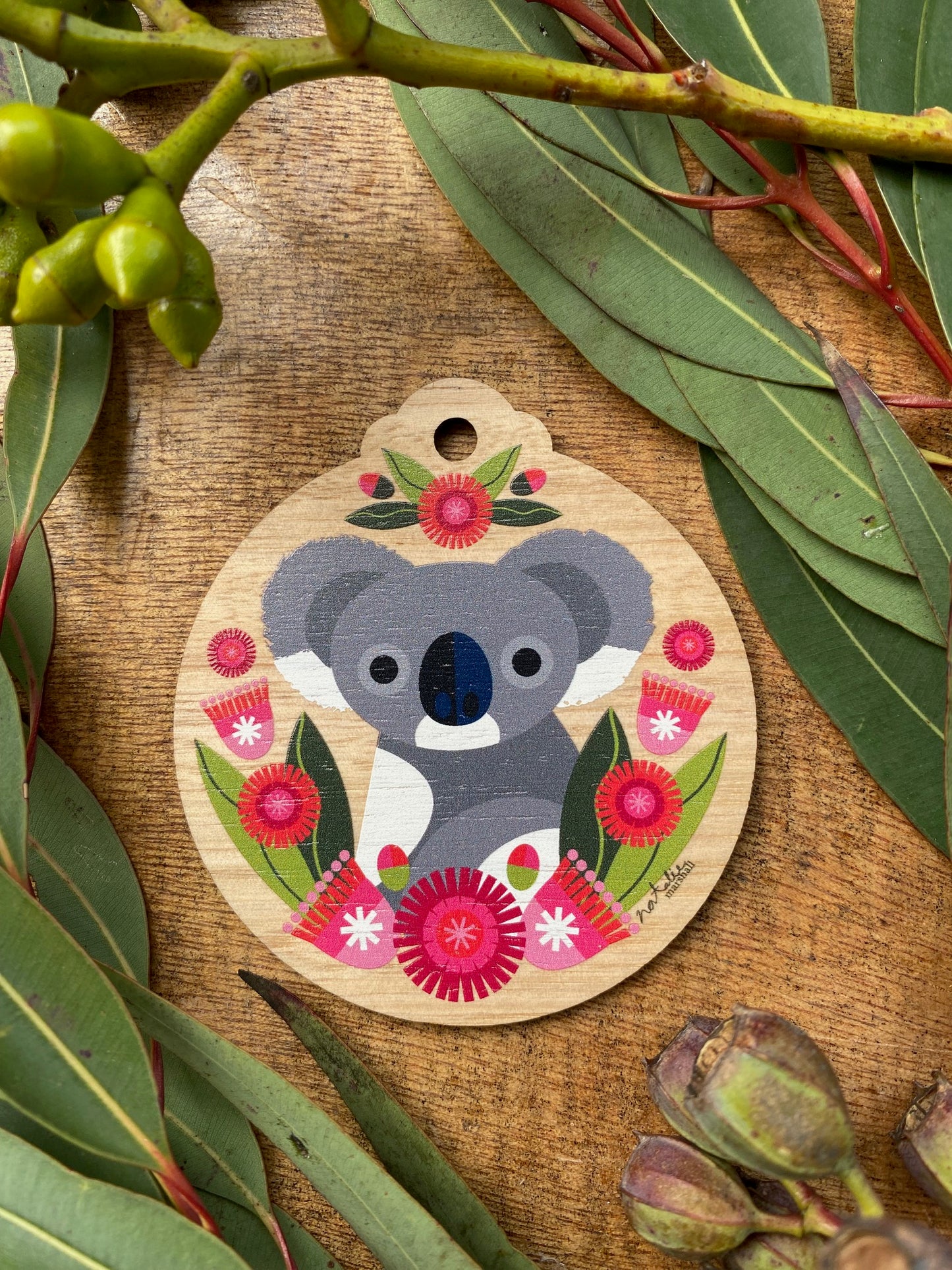 Koala Blossoms White Card *