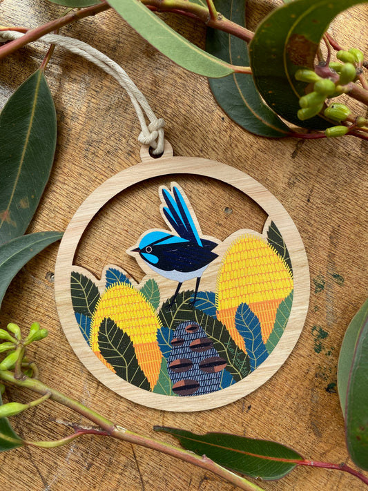 Superb Fairy Wren Cut Out