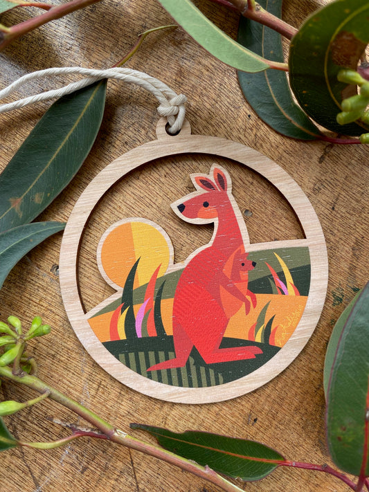 Red Kangaroo Cut Out