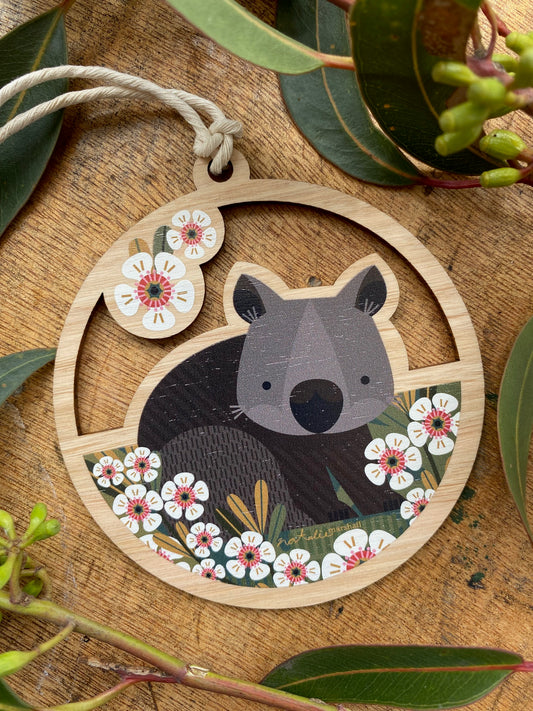 Wombat Flowers Cut Out