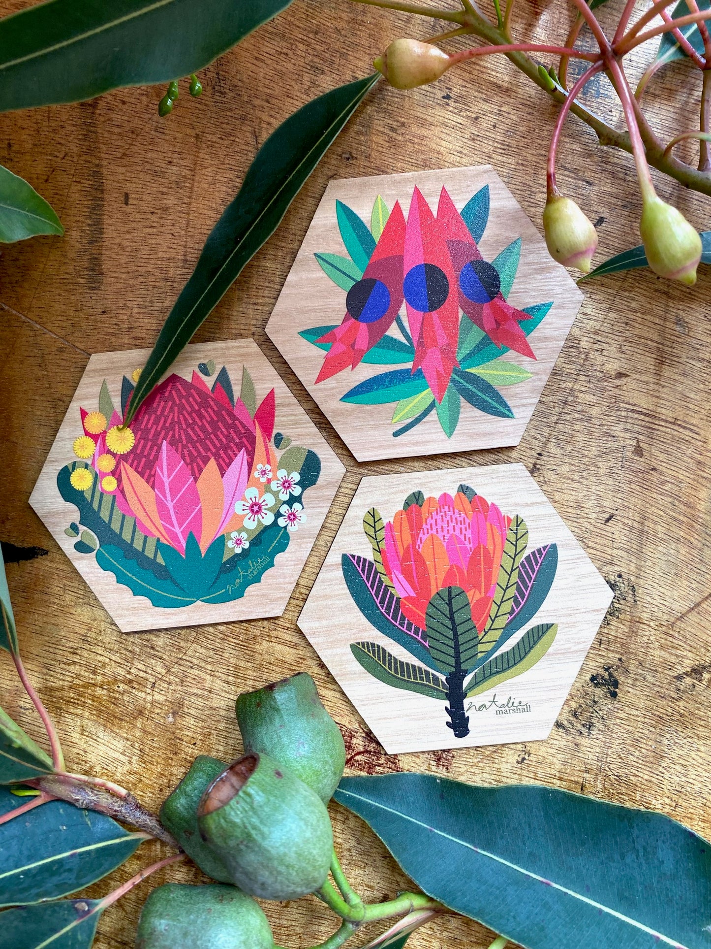 Flowers Magnet Set