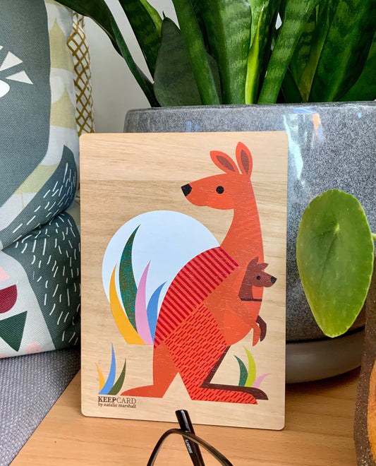 Red Kangaroo Keepcard